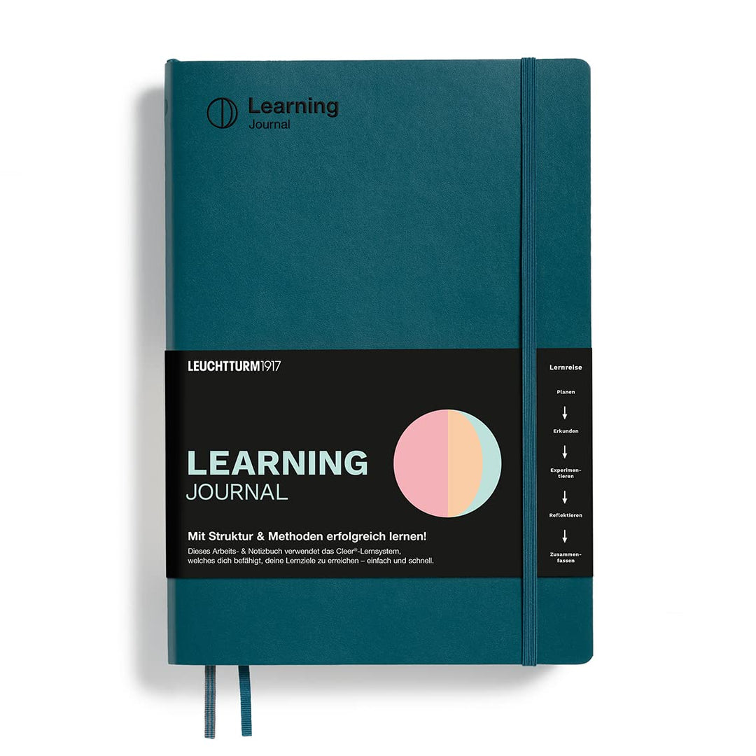 LEUCHTTURM1917 367500 Learning Journal Composition (B5), Flexcover, Pacific Green, Deutsch Deutsch P