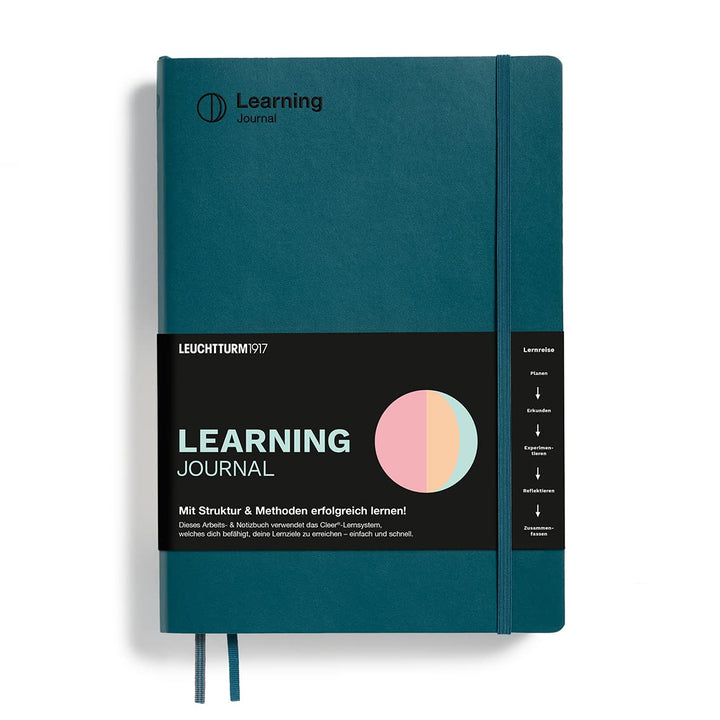 LEUCHTTURM1917 367500 Learning Journal Composition (B5), Flexcover, Pacific Green, Deutsch Deutsch P