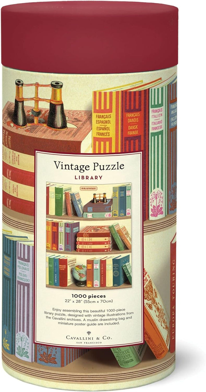 Cavallini 1000 Teile Puzzle Bibliotheksbücher (PZL/Buch)