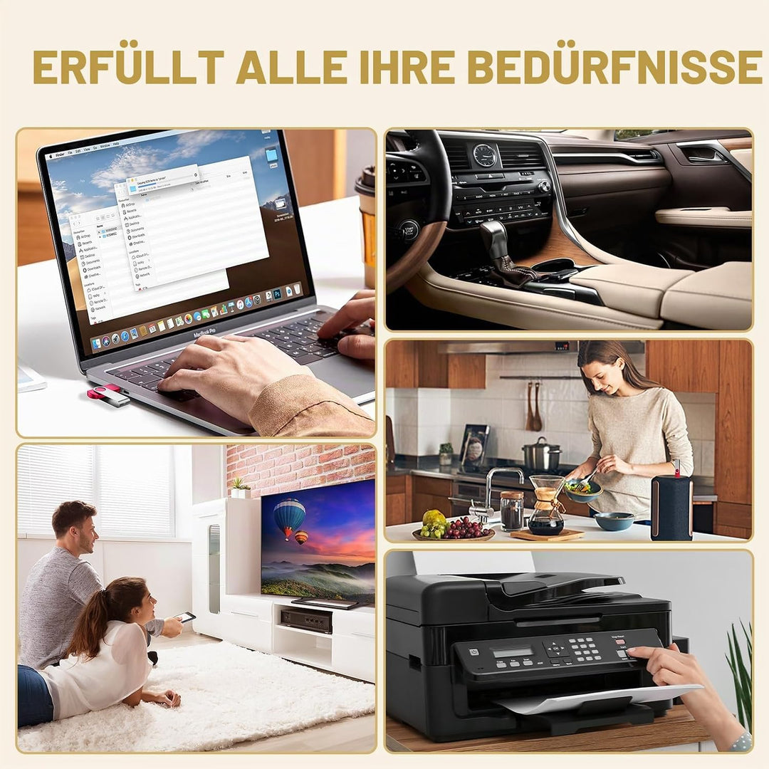 10 Stück Speichersticks 8GB USB-Stick Einklappbar USB 2.0 Memory Sticks 8 GB Flash Drive Rote Datena