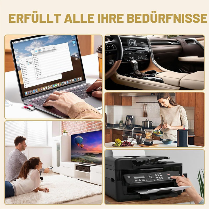 10 Stück Speichersticks 8GB USB-Stick Einklappbar USB 2.0 Memory Sticks 8 GB Flash Drive Rote Datena