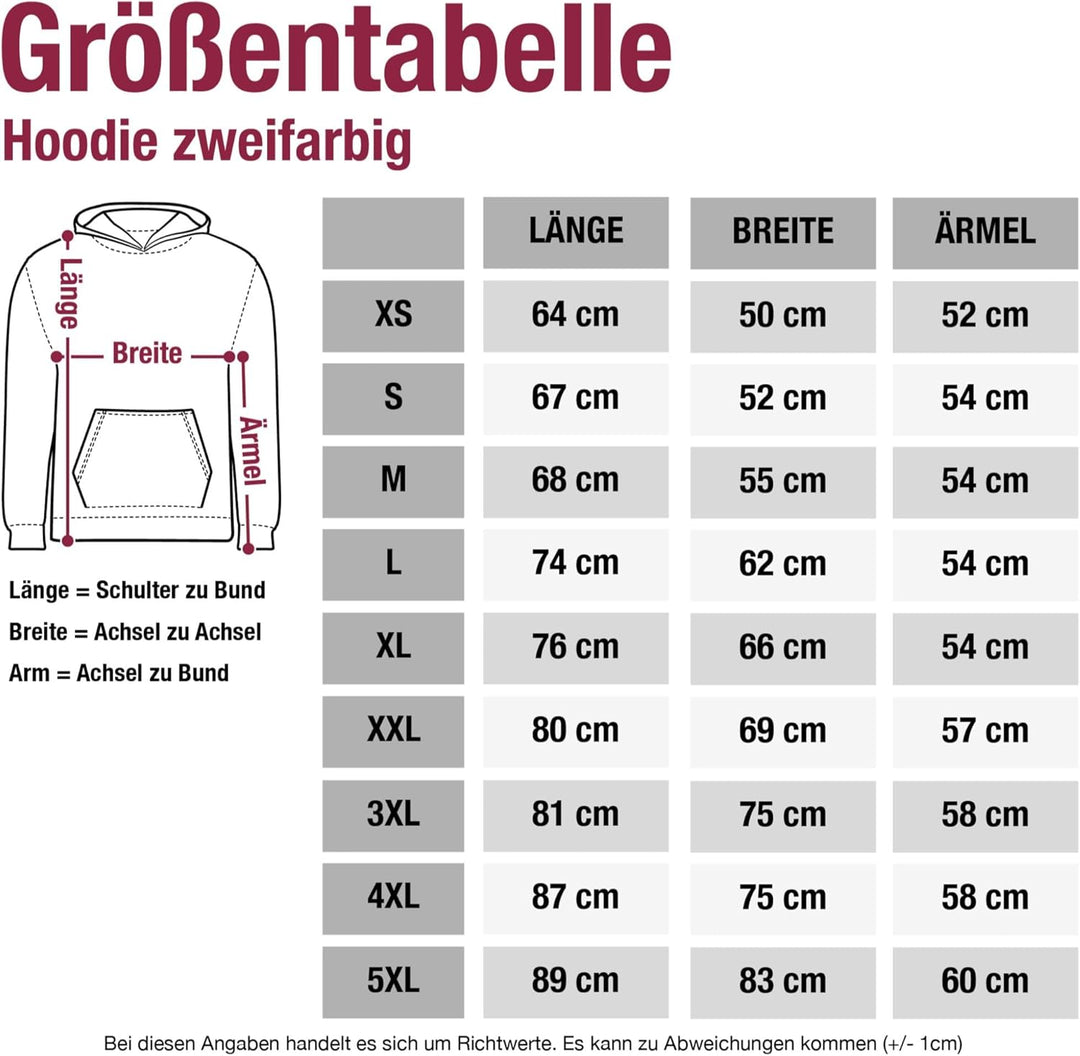Shirtracer - Pullover Herren Frauen Hoodie Kontrast zweifarbig - JGA Junggesellenabschied Männer - T