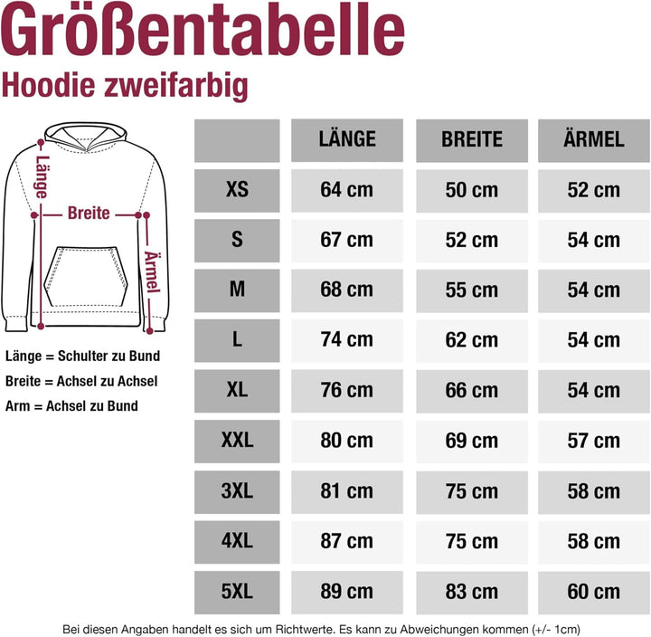Shirtracer - Pullover Herren Frauen Hoodie Kontrast zweifarbig - JGA Junggesellenabschied Männer - T