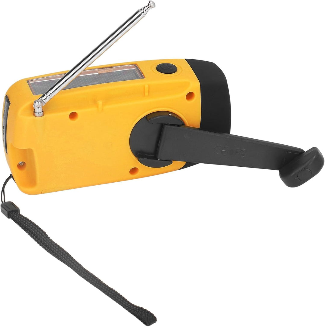 Solarhand -Kurbel Radio, Notfallradio FM/AM/WB (NOAA), mit Taschenlampen -LED -Licht, 360 ° Rotatabl