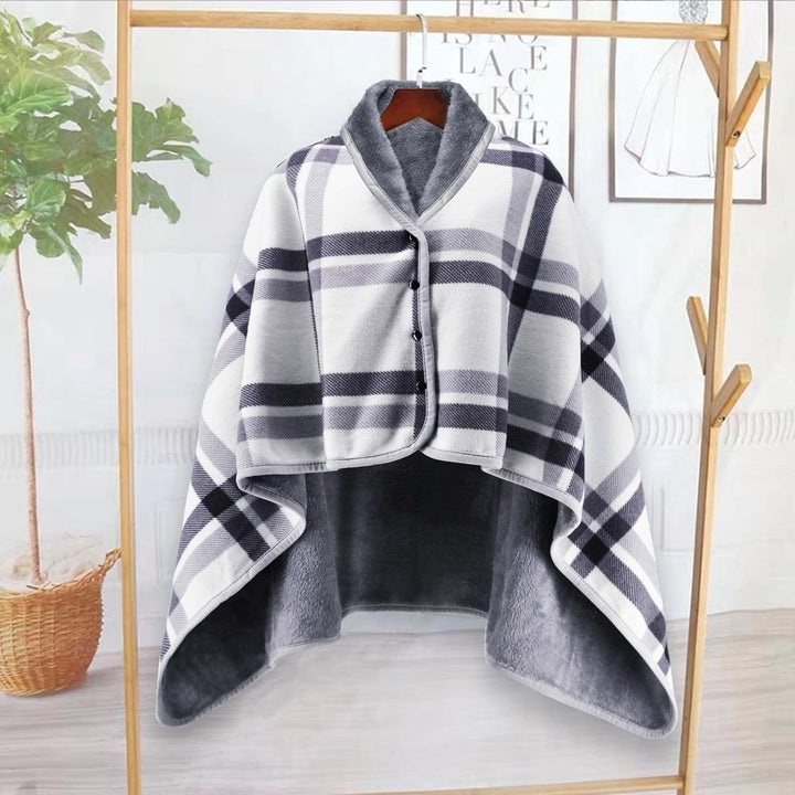 beifon Poncho Winter Warm Damen Decke Flanell Fleece Poncho Cape Weiche Dicke Winter Warm Wrap Ponch