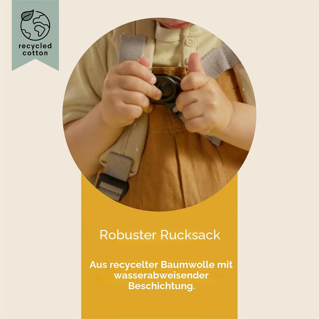 Trixie Rucksack - Rucksack für Kind - für Jungen und Mädchen - Kleiner Turnbeutel Gelb Mrs. Bumblebe