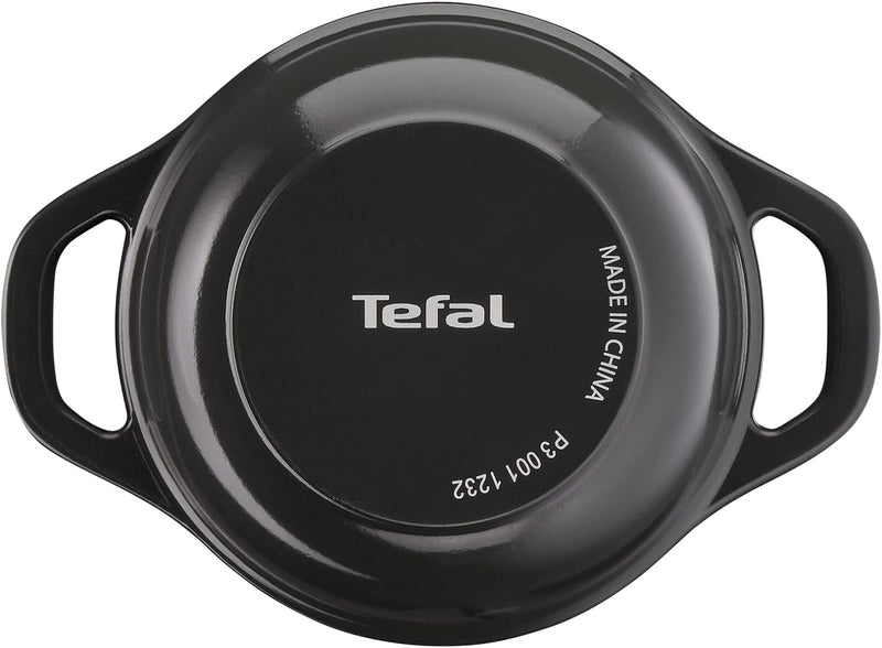 Tefal Air Mini-Eintopf-Set, 2 Stück, 11 cm, Aluminiumguss (leichter als Gusseisen) mit Deckel, Grau