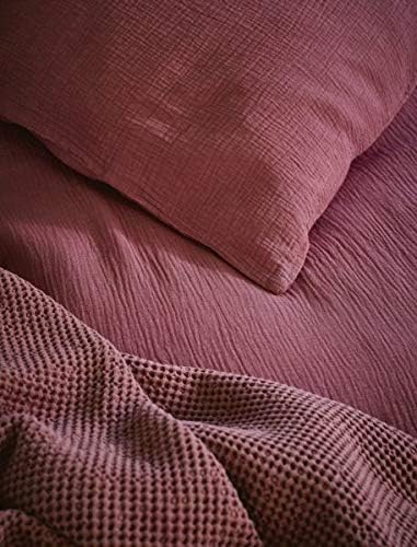Marc O'Polo Bettwäsche Kuva Duvet I Grösse 155x220 80x80 cm I Farbe Soft Red