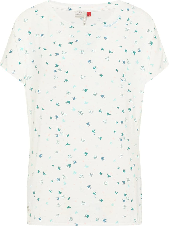 Ragwear PECORI Print Damen Top S Off White, S Off White