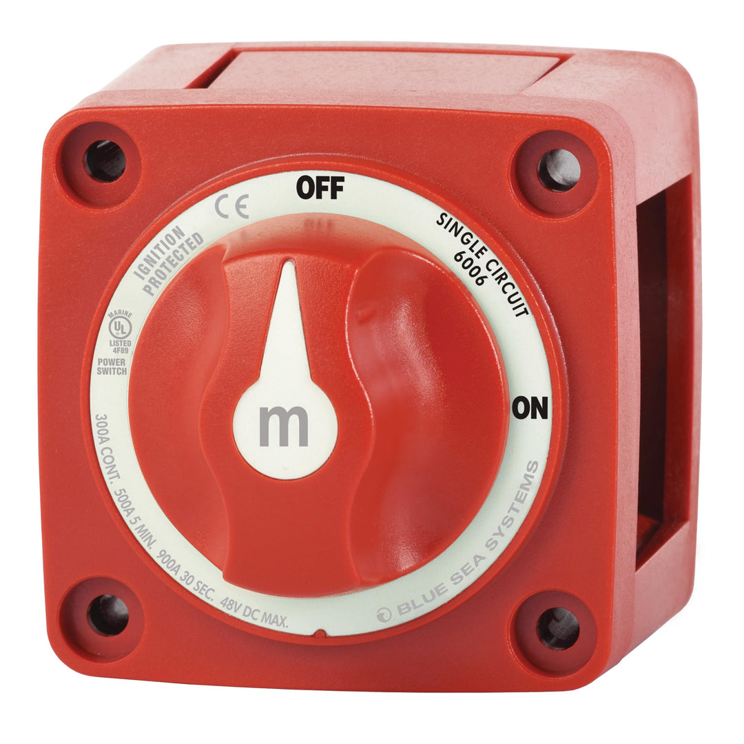 Blue Sea Systems Batterieschalter m-Serie, 300 A, An-Aus mit Knauf MULTICOLOR, An-Aus mit Knauf MULT