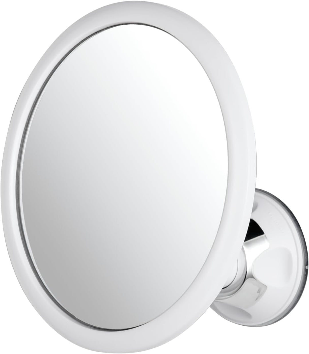Mirrorvana Kleiner Duschspiegel antibeschlag und bruchsicher, runder Wandspiegel mit starkem 360° Sa