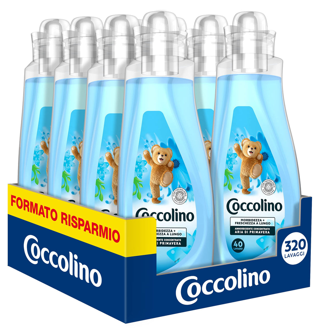 Coccolino Weichspüler Konzentrat Frühlingsluft 320 Waschladungen, 8 x 40 Waschgänge