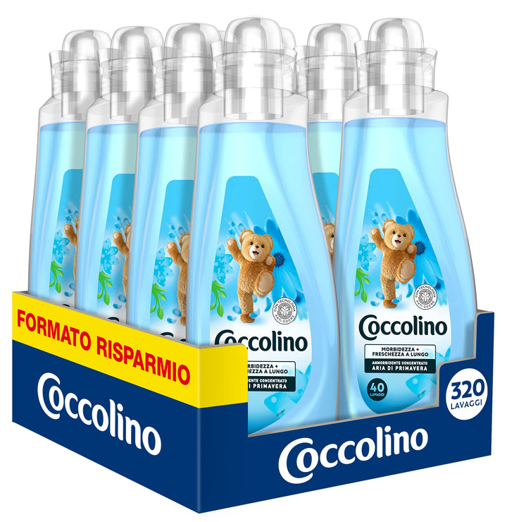 Coccolino Weichspüler Konzentrat Frühlingsluft 320 Waschladungen, 8 x 40 Waschgänge