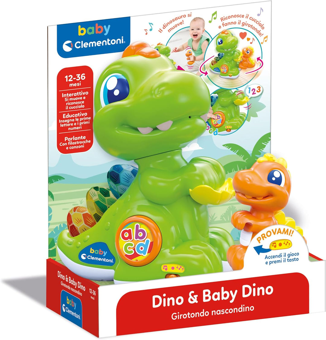 Clementoni Baby Dino-Dinosaurier Welpe, Aktivitätszentrum, interaktives elektronisches Spiel 10 Mona