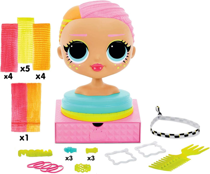 LOL Surprise OMG Stylingkopf mit Aufsteckhaar für endlose Frisuren - 30 Überraschungen & Accessoires