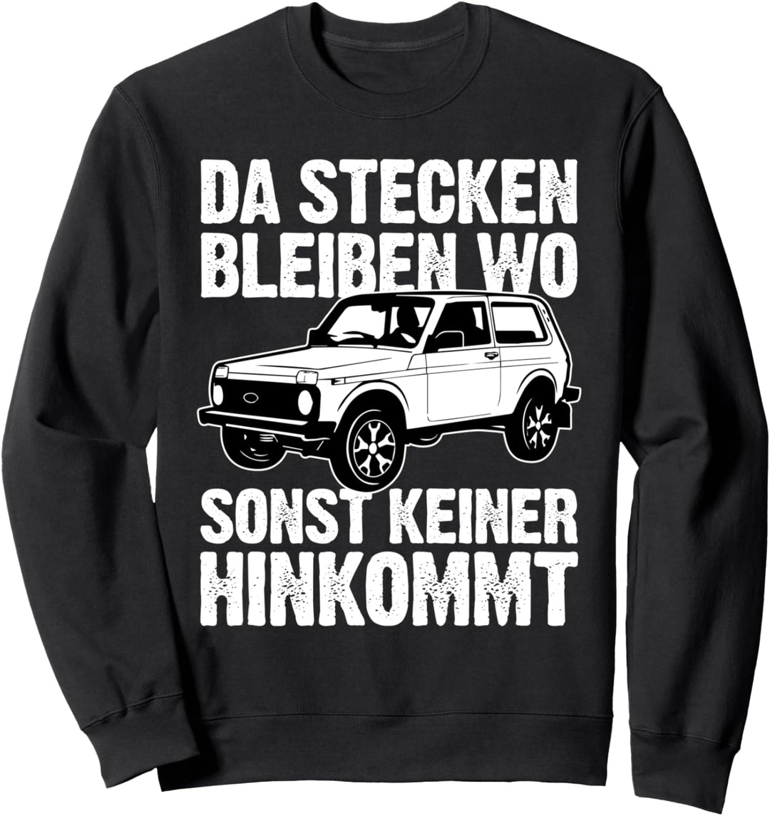 Lada Niva 4x4 Offroad Russland Geschenk Sweatshirt