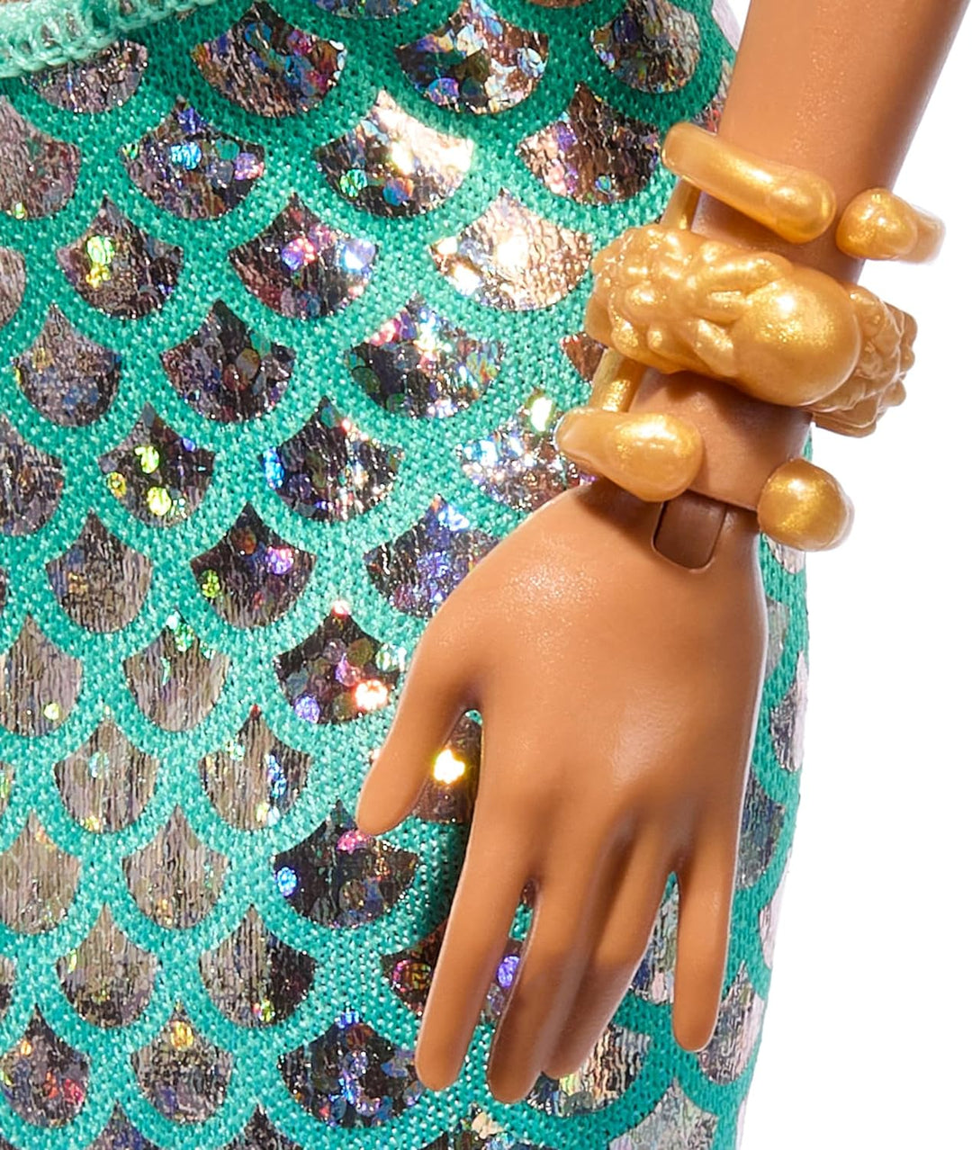 Disney Arielle, die Meerjungfrau - Deluxe-Meerjungfrauenpuppe mit Haarperlen und Puppenständer für f