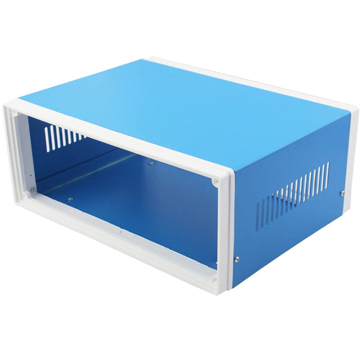 Zulkit Elektronisches Gehäuse, Metall, 320 x 268 x 120 mm, Blau 12.6" x 10.6" x 4.7", 12.6" x 10.6"