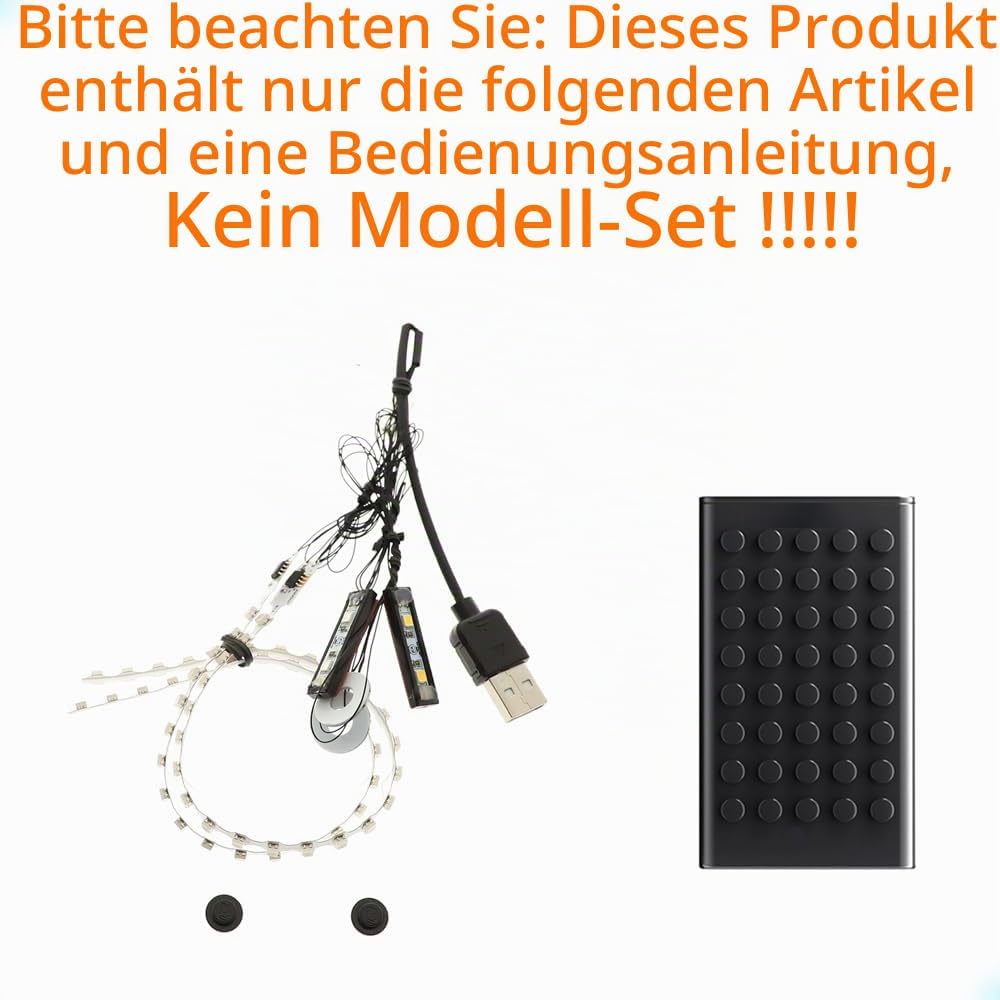 GEAMENT LED Licht-Set Kompatibel mit Lego Ford GT 2022 - Beleuchtungsset für Technic 42154 (Modell-S