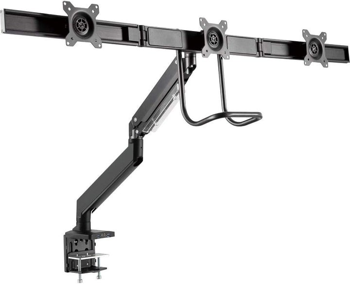 InLine® Tischhalterung mit Lifter und USB 3.0, beweglich, für 3 Monitore bis 69cm (27"), max. 3x6kg