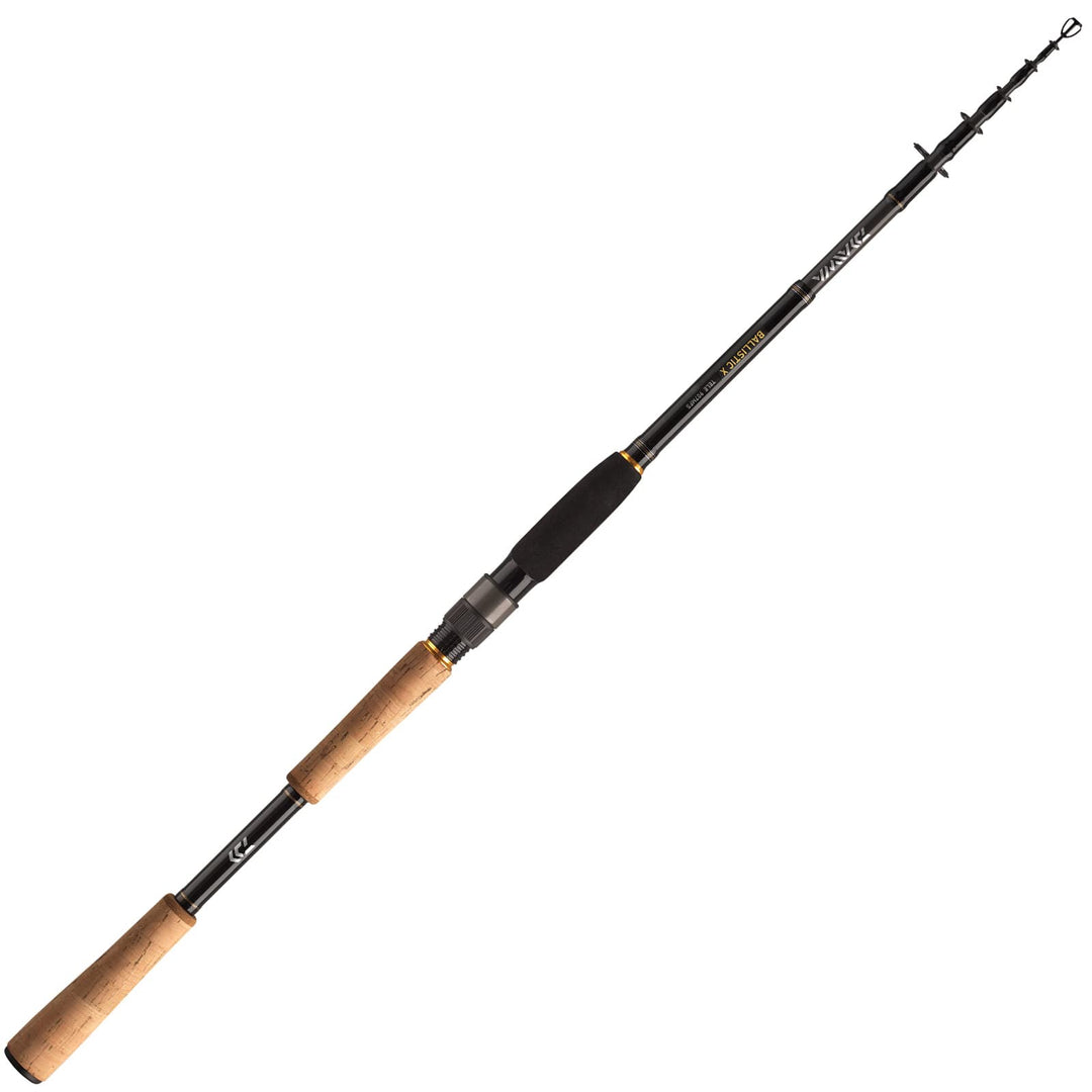 DAIWA 2021 Ballistic X Tele Spin, Teleskop-Spinn-Angelrute 8.86 Ft / 0.28-1.24 oz, 8.86 Ft / 0.28-1.