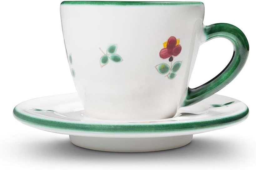 GMUNDNER KERAMIK Espresso for you Gourmet Geschirrset Streublume Geschirr, handgemacht in Österreich