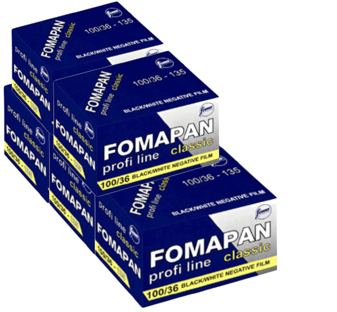 Foma 5er Pack FOMAPAN Classic 100 135/36 SCHWARZ/WEIss Kleinbildfilm, FO11131-5, 100 ASA Kleinbild 3