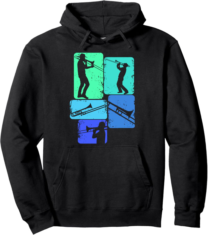 Posaune Posaunist Herren Kind Pullover Hoodie