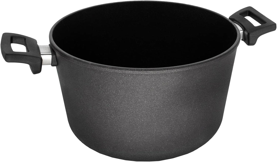 Eurolux Guss-Topf Ø 28 cm - ca. 8,5 Liter - grosser hoher Universal-Koch-Topf Aluguss mit Beschichtu