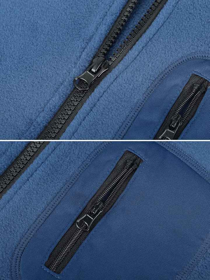 Kleinkind Kinder Fleeceweste Stehkragen Ärmellose Jacke Polar Fleece Reissverschluss Weste Solide El