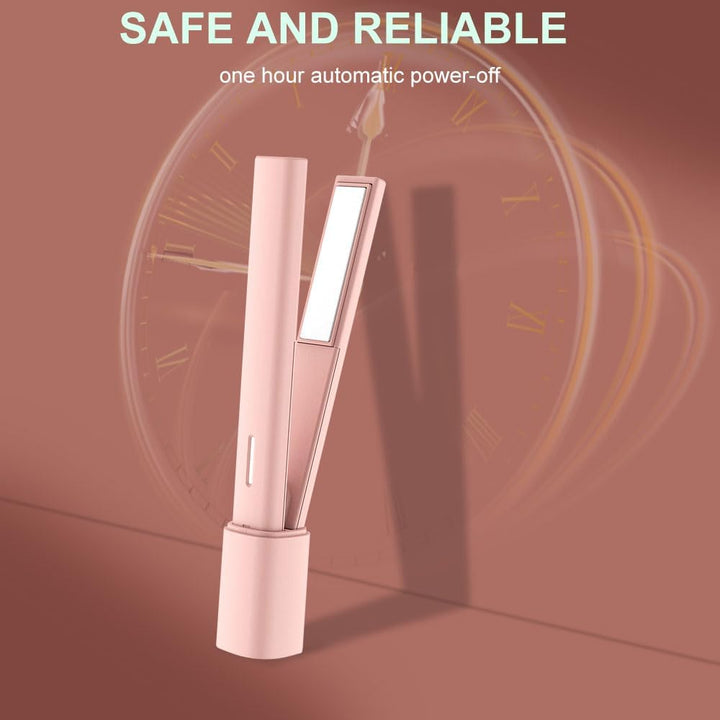 USB Mini-Haarglätter, 2-in-1 Reise-Glätteisen Locken für kurzes Haar | USB-betriebenes 2-in-1 Haargl