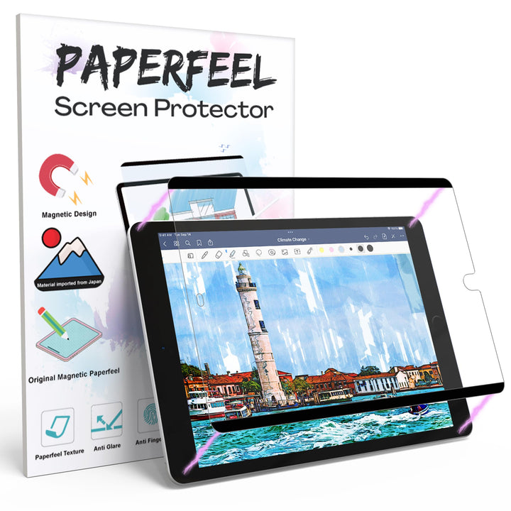 PAPERFEEL Magnetischer Schutzfolie für iPad 9. /8. /7. Generation 10,2 Zoll (2021/2020 /2019) - Matt