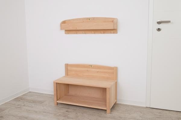 Holzspielzeug Peitz Kinder Wand-Garderobe Mützen-Ablage | Kinderzimmermöbel | Massivholz 8054