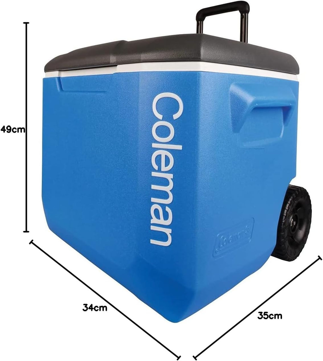 Coleman Performance 60QT Kühler mit Rädern, 56 l Blue 57 x 44 x 45cm