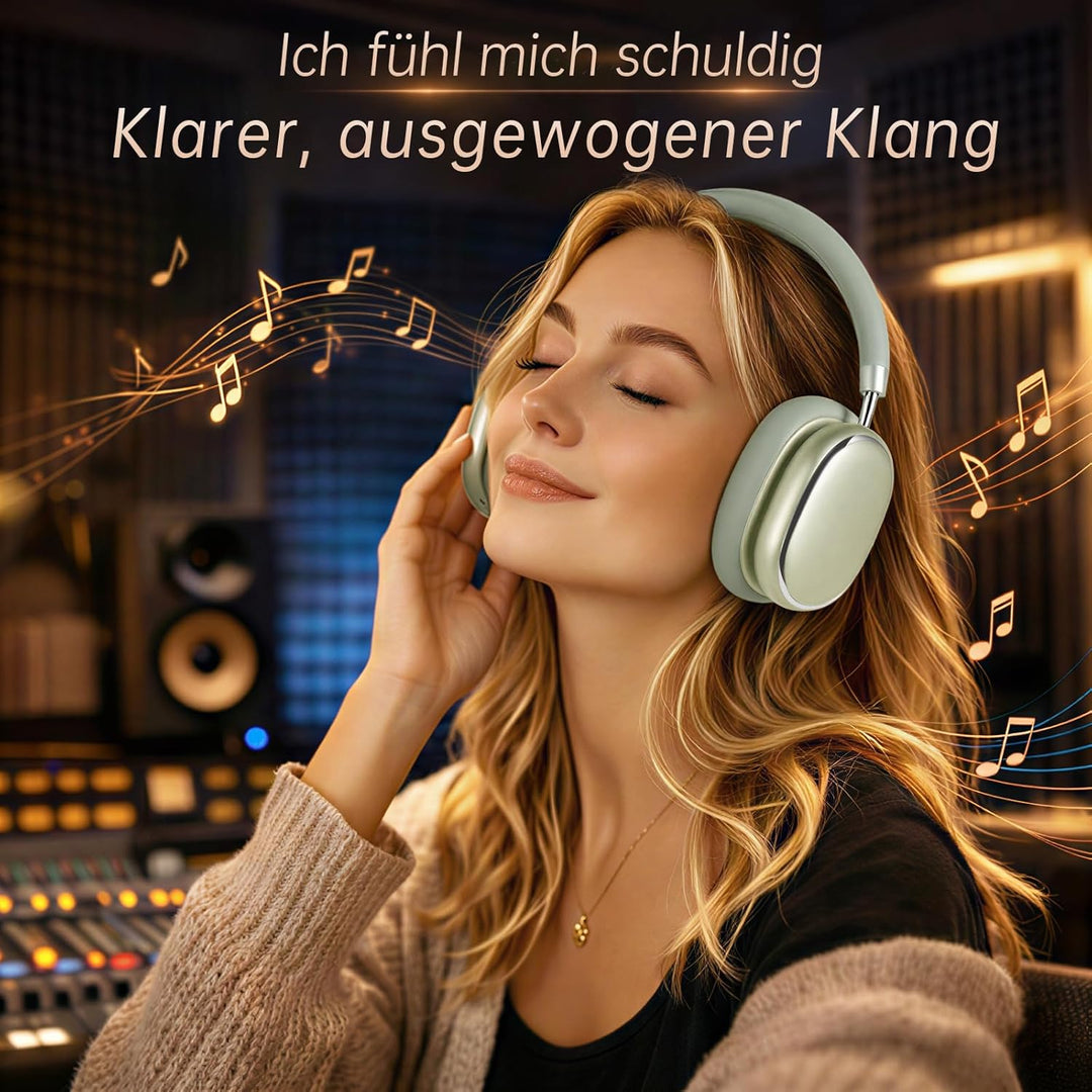 FOFUN NC95 Kopfhörer Kabellos Bluetooth 6.0,Hybrid Noise Cancelling Kopfhörer mit Drehknopf,65+ Stun