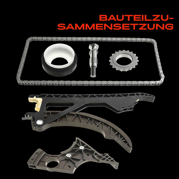 Frankberg Steuerkettensatz Kompatibel mit 1er E81 E87 3er E90 E93 E92 E91 5er E60 E61 1.6L 2.0L 2006
