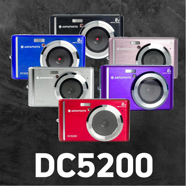 AGFA Photo Kompaktkamera DC5200, Rosa, Rosa