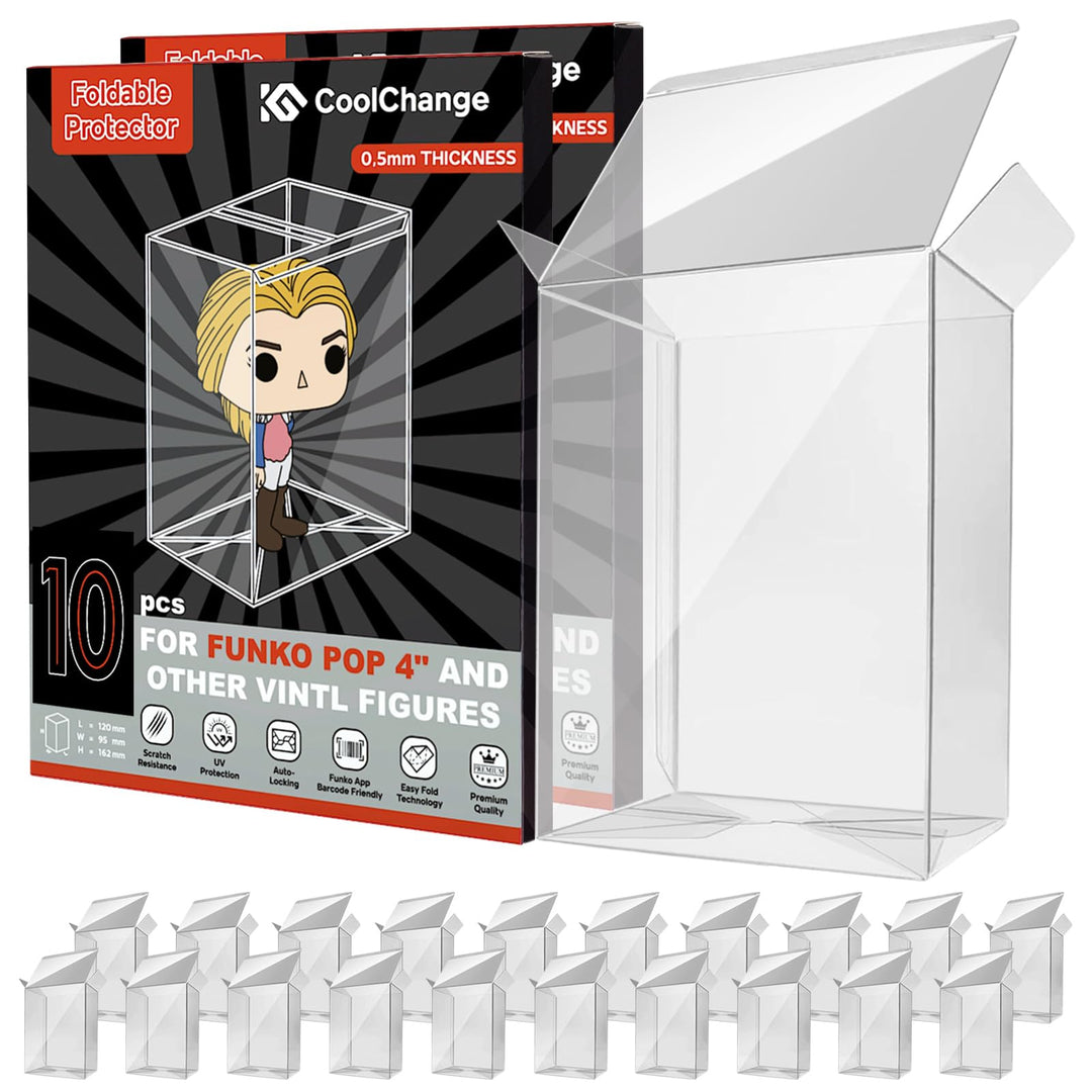 CoolChange 0.5mm Schutzhülle kompatibel mit Funko POP! | Protector Case für POP 4" Verpackung | Figu