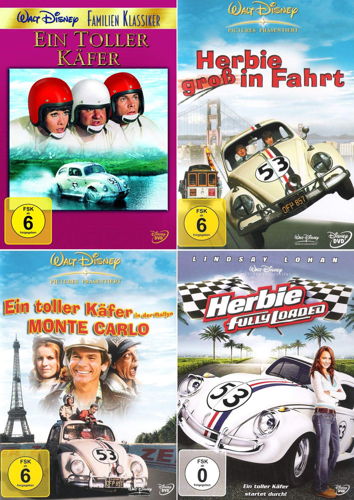 Herbie - Collection: Ein toller Käfer | Fully Loaded | Rallye Monte Carlo | Gross in Fahrt [4er DVD-
