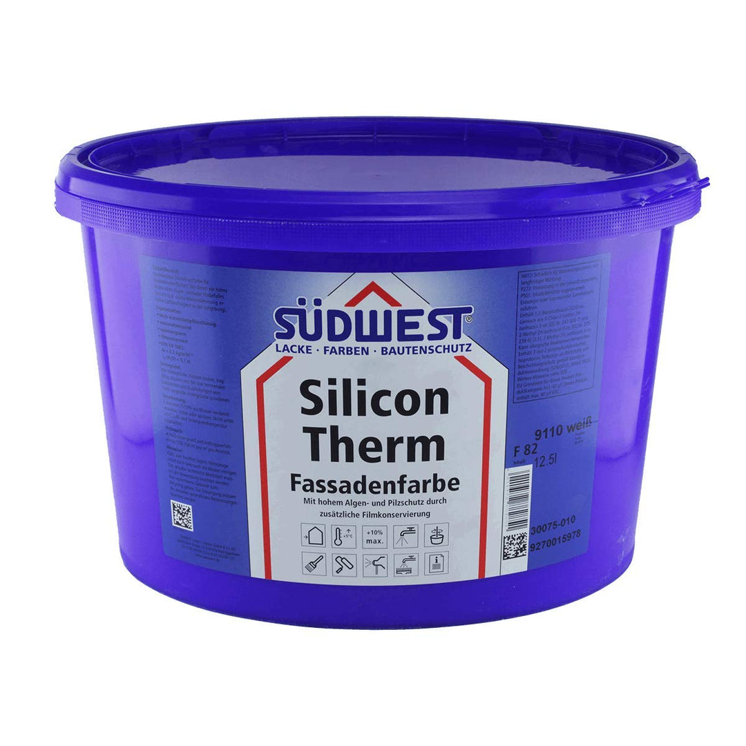 SÜDWEST Silicon Therm 12,5L Silikonharz Fassadenfarbe weiss matt
