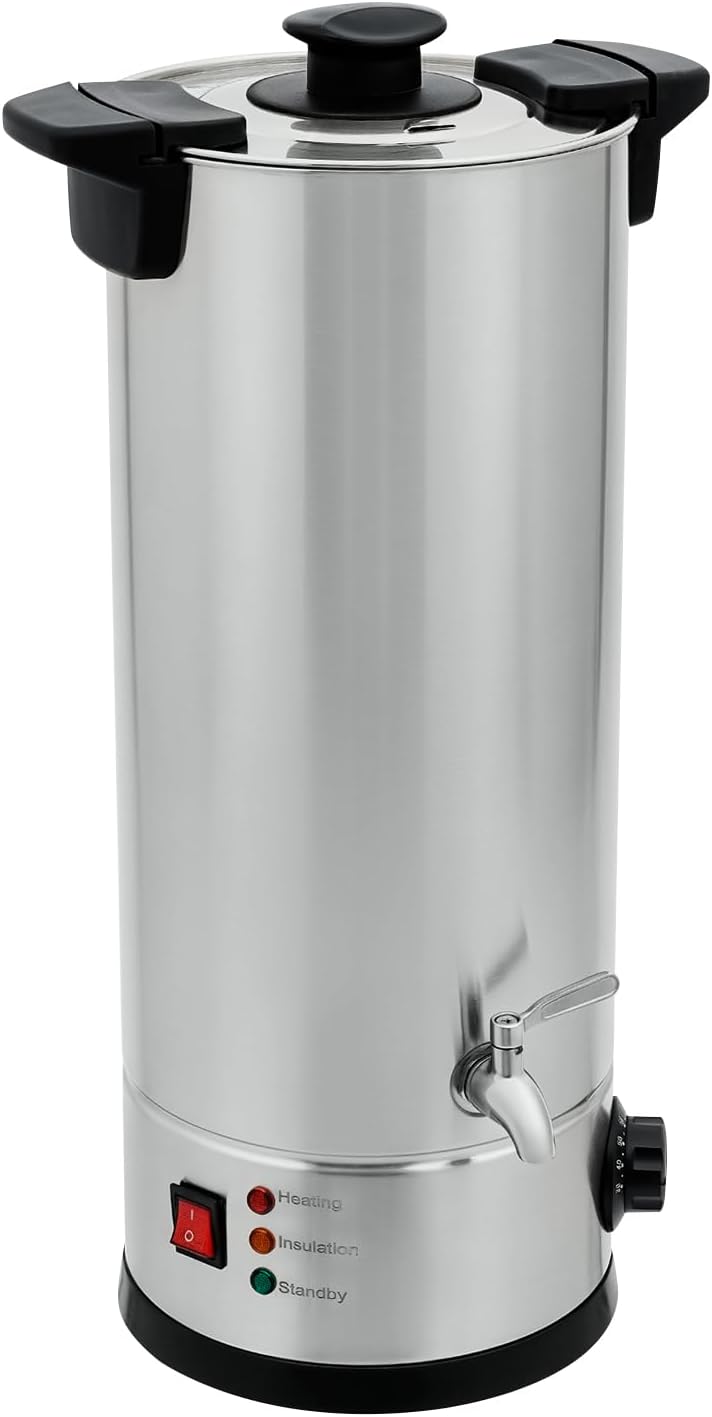 Kazafa 1800W 220V 9L Elektrischer Wachsschmelztopf mit Deckel, Wasserhahn | Automatische Abschaltfun