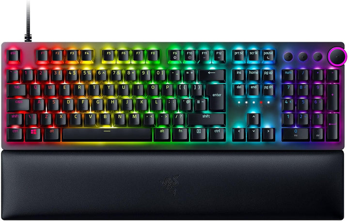 Razer Huntsman V2 (Red Switch) - Praktisch latenzfreie Optische Gaming-Tastatur (Lineare Optische Sw