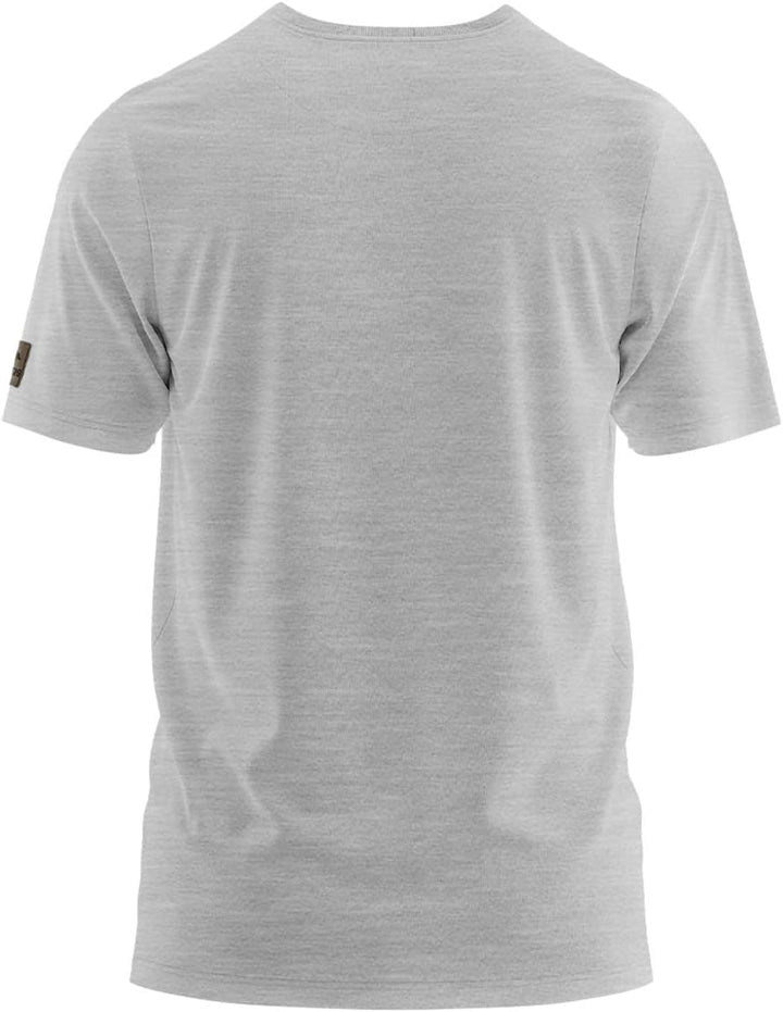 FORSBERG Mikkelson T-Shirt mit stylischem Polygonbär Brustlogo für Herren XXL Hellgrau/Braun, XXL He