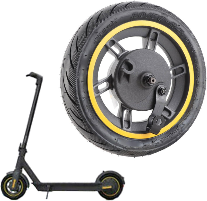 Alomejor Scooter Vorderrad Ersatzrad, 10 Zoll 60/70-6,5 Vakuumschlauchloses Reifenrad für Ninebot 9
