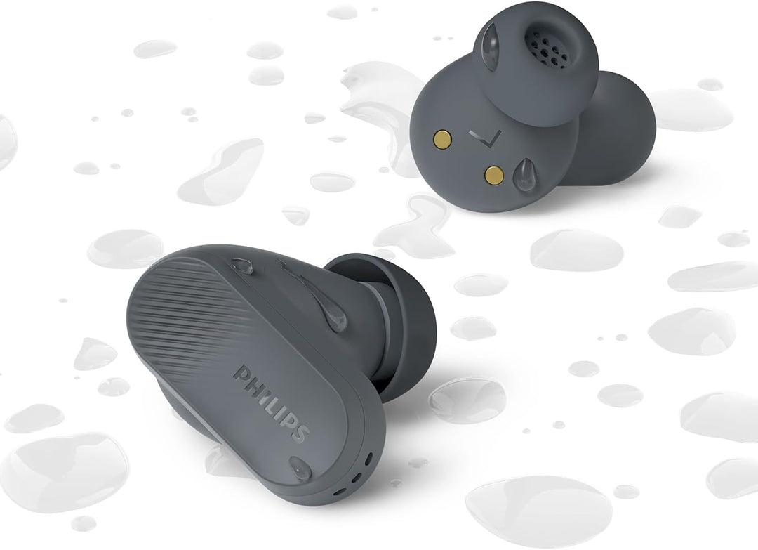 Philips TAT3509GY Noise Cancelling True Wireless In Ear Bluetooth Headphones - Small Buds. Natural S