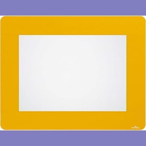 Durable Bodenmarkierungsfenster A4, selbstklebend und wiederablösbar, 10 Stück, gelb, 180804, A4