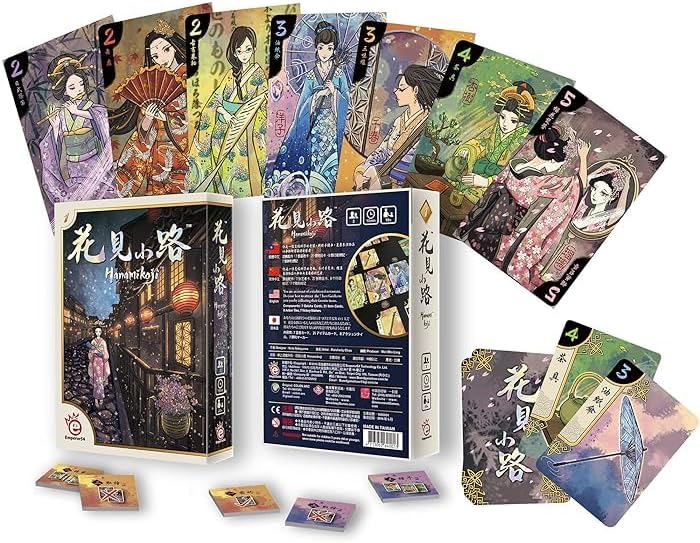 Asmodee EmperorS4, Hanamikoji, Board Game, 2 Players, Ages 10+, 15 Minute Playing Time