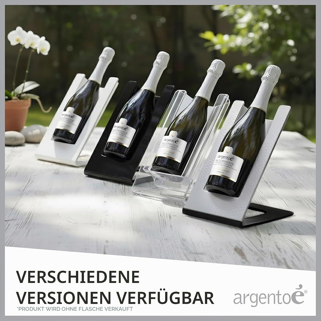 argentoè Gelette Weinkühler mit Silberplakette - Flaschenkühler und Thermischer Flaschenhalter für d
