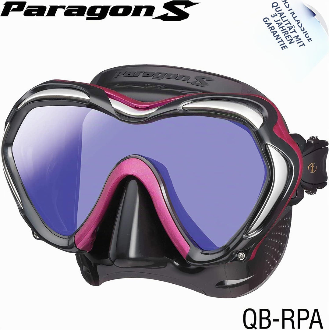 TUSA Paragon M2001SQB - Profi Tauchermaske Schwarz, Schwarz