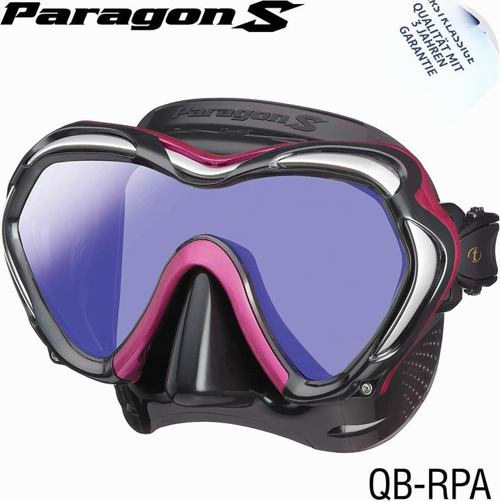 TUSA Paragon M2001SQB - Profi Tauchermaske Schwarz, Schwarz